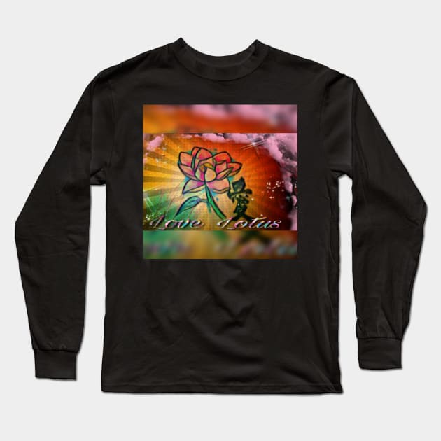 Love Lotus Long Sleeve T-Shirt by wonderwoman0317